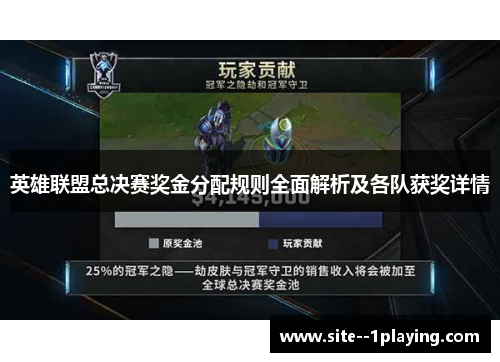 英雄联盟总决赛奖金分配规则全面解析及各队获奖详情